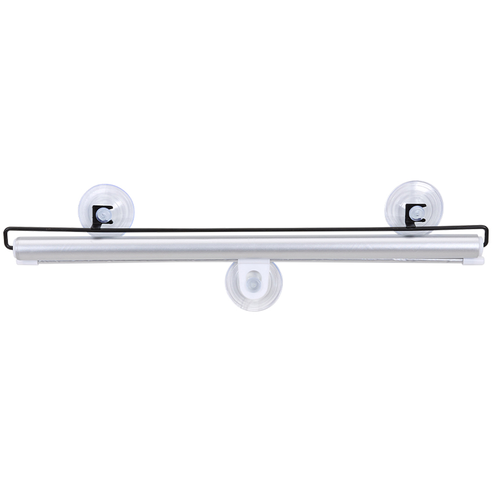 Living and Home Titanium Silver and Black Roller Blinds 58cm 2 Pack Image 4