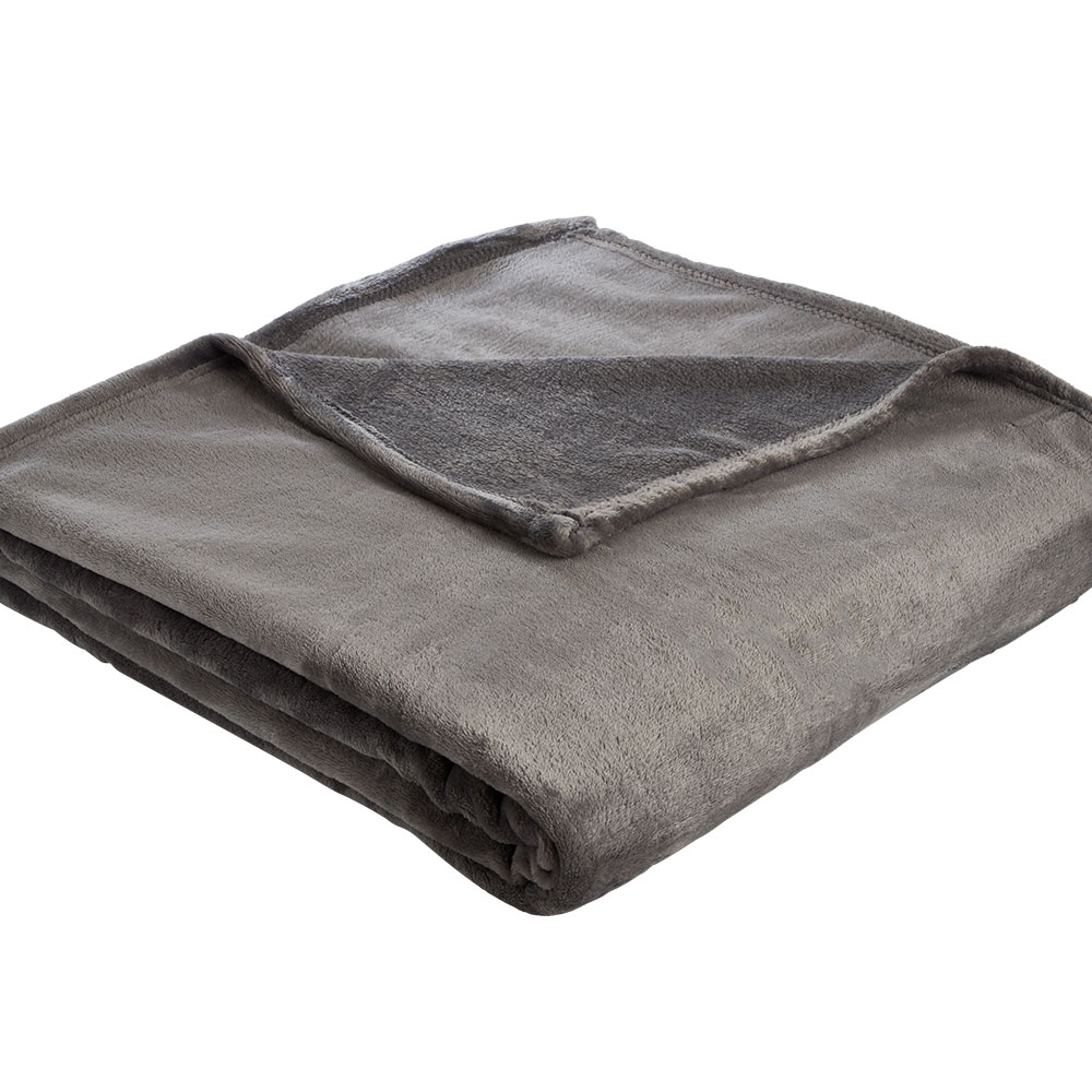 Wilko Charcoal Supersoft Throw 200 x 200cm Image 3