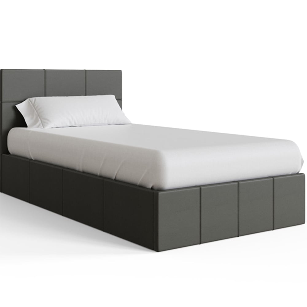 GFW Single Grey End Lift Ottoman Bed Image 5