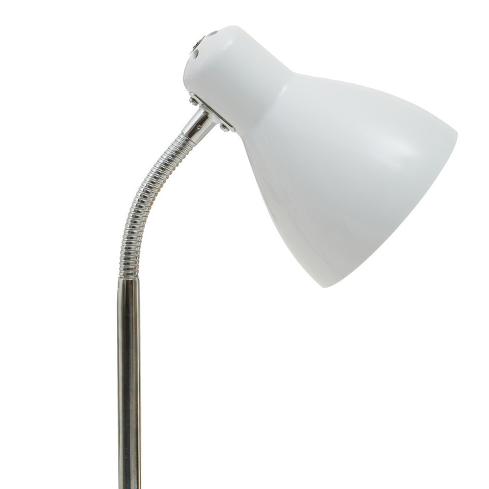 Premier Housewares Finley White Desk Lamp Image 4