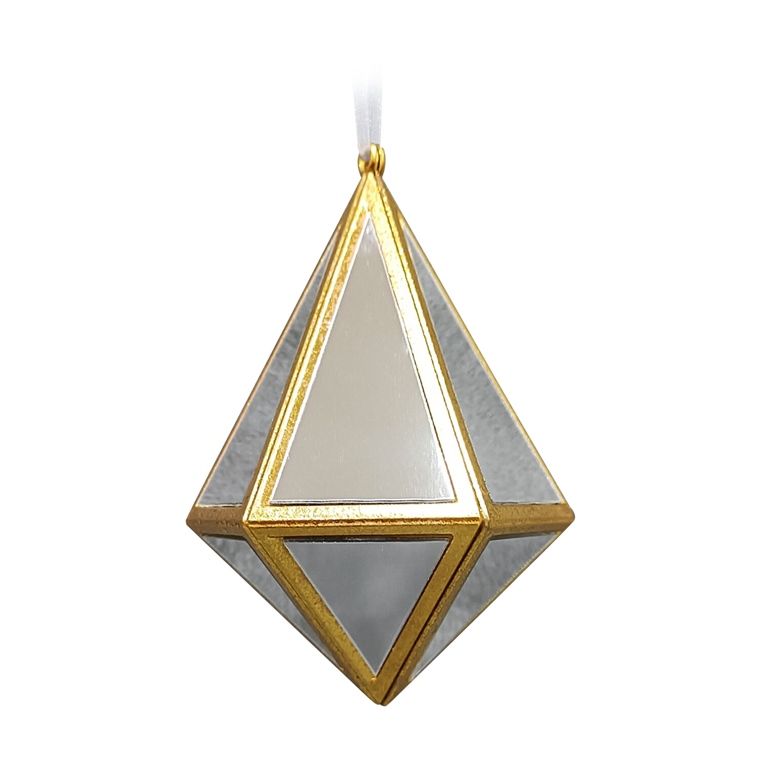 Mirrored Diamond Decoration Gold - Gold Image