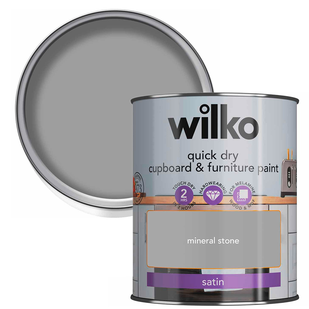 Wilko Quick Dry Mineral Stone Furniture Paint 750ml Image 1