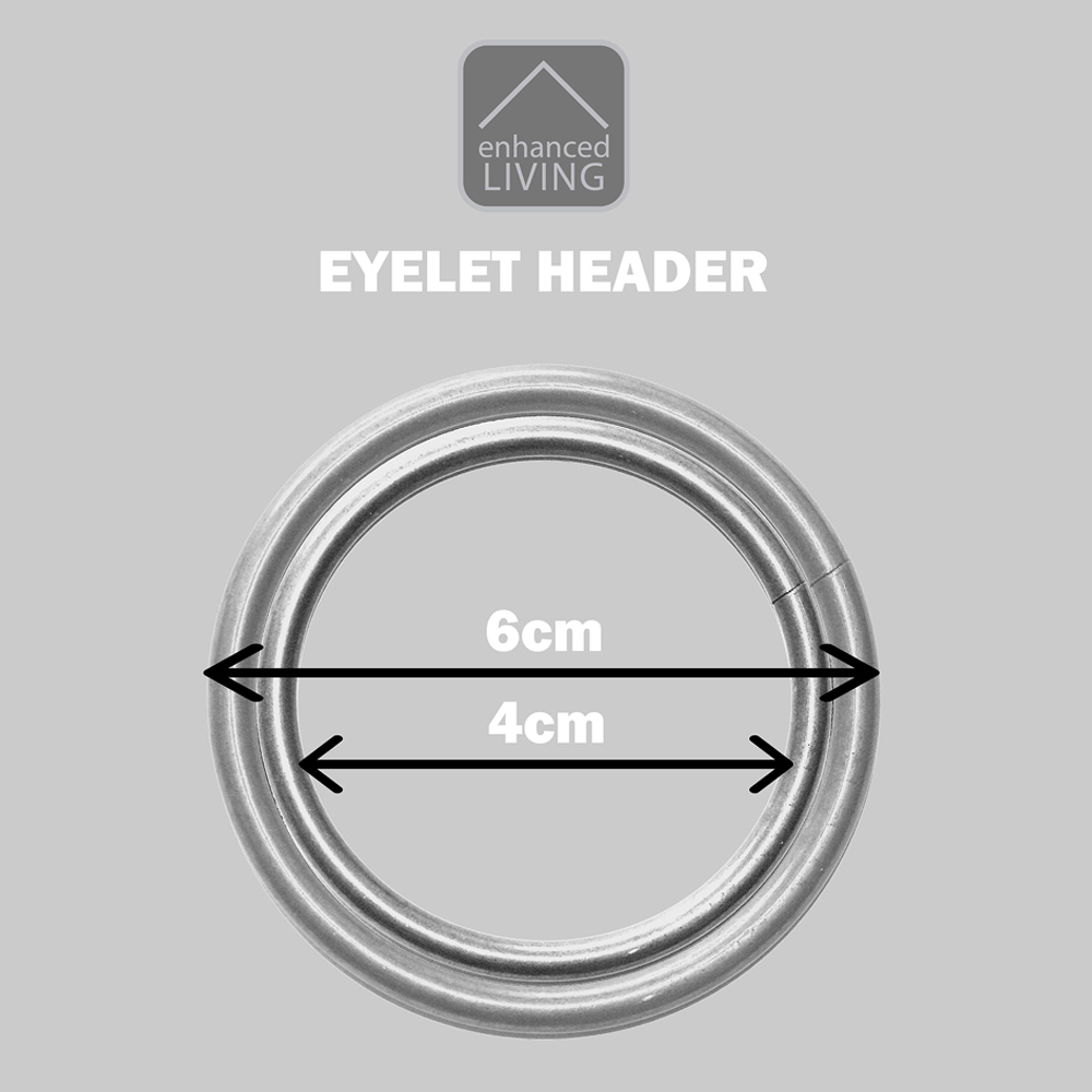 Enhanced Living Supersoft Black Blackout Eyelet Thermal Curtains 117 x 137cm Image 8