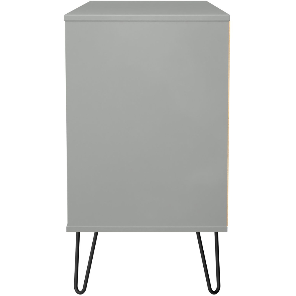 Crowndale Harlequin 6 Drawer Dusk Grey Wide Chest of Drawers Ready Assembled Image 4