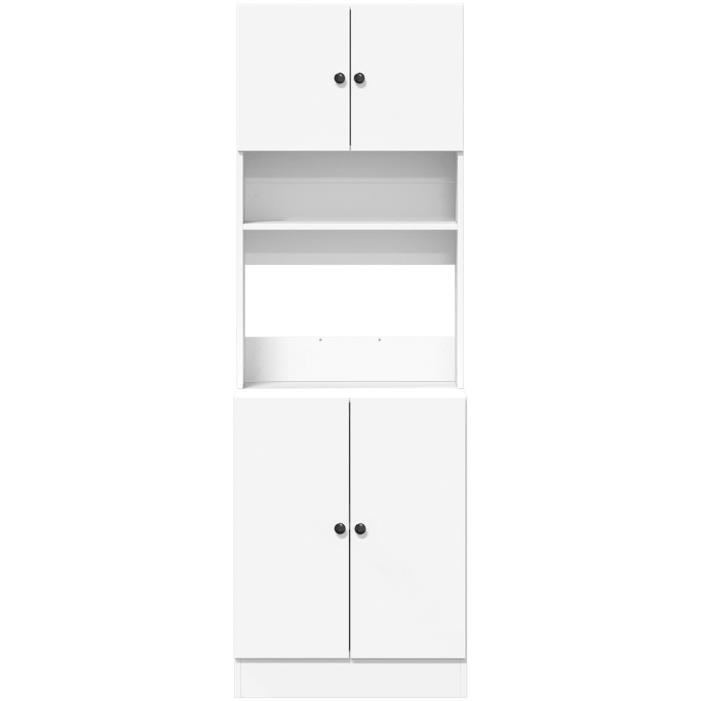 vidaXL 4 Door Single Shelf White Kitchen Cabinet Image 4