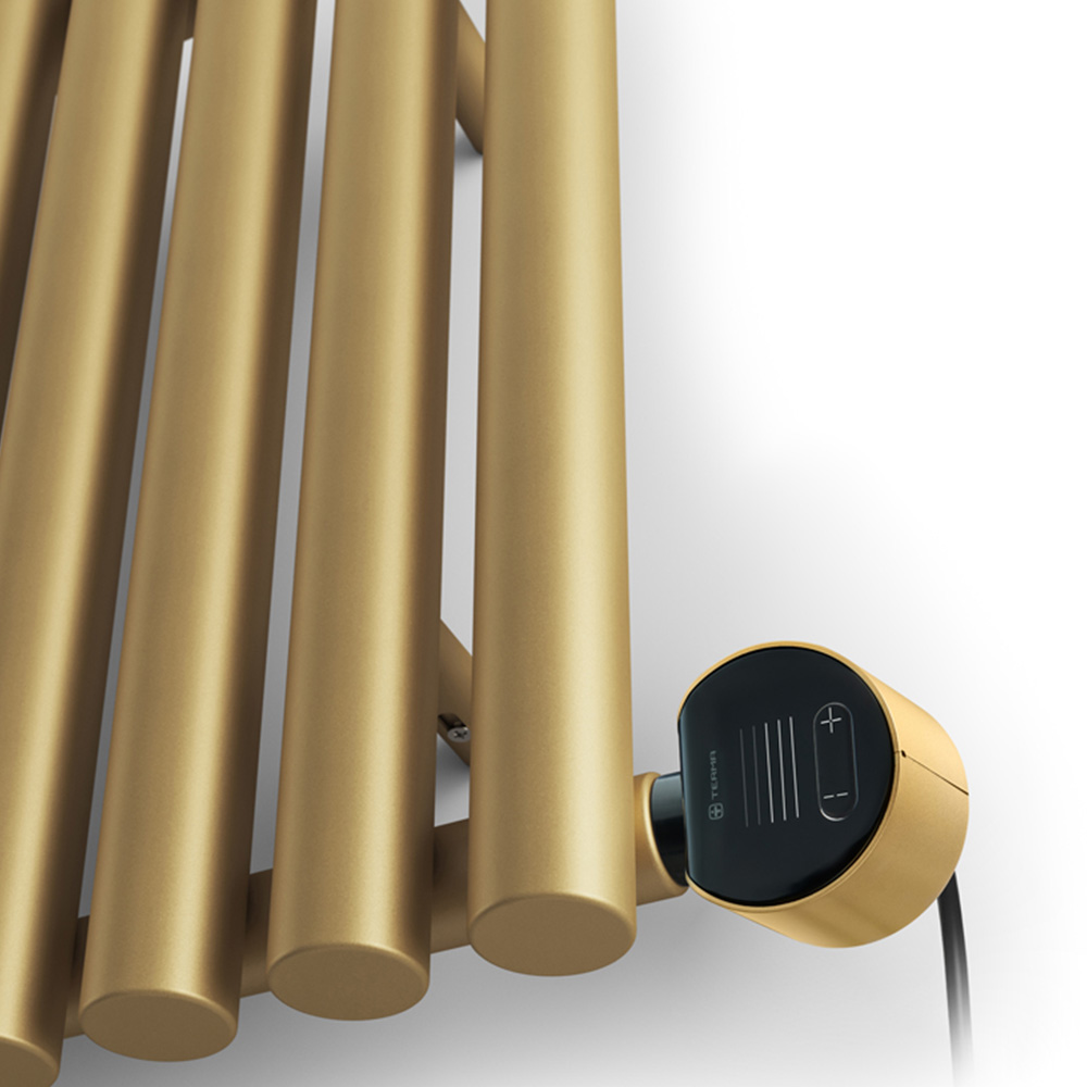 Terma Rolo-Room E Wi-Fi Brass Electric Radiator 1000W 580 x 1195mm Image 5