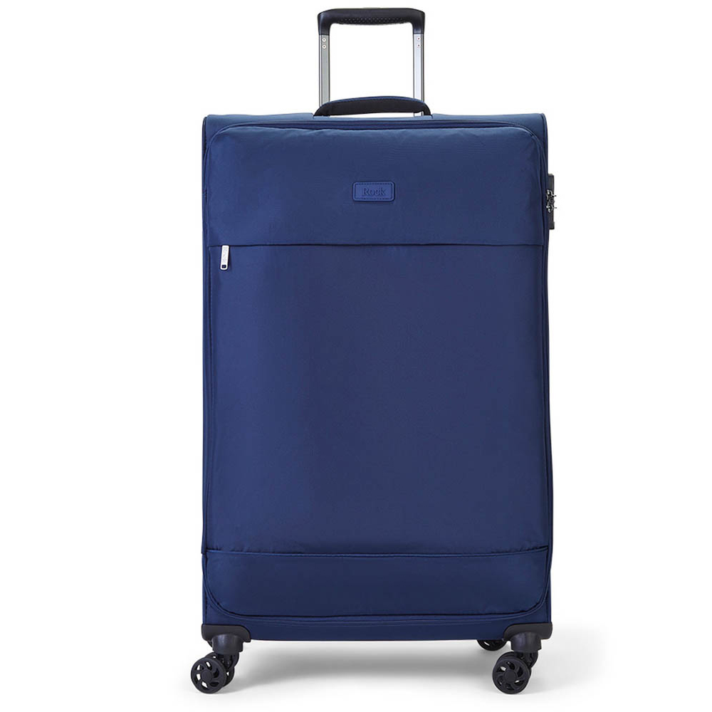 Rock Luggage Paris Large Navy Softshell Suitcase Image 2