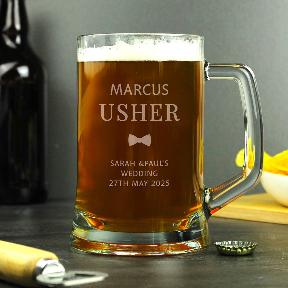 Personalised Memento Personalised Usher Pint Stern Tankard Image 2