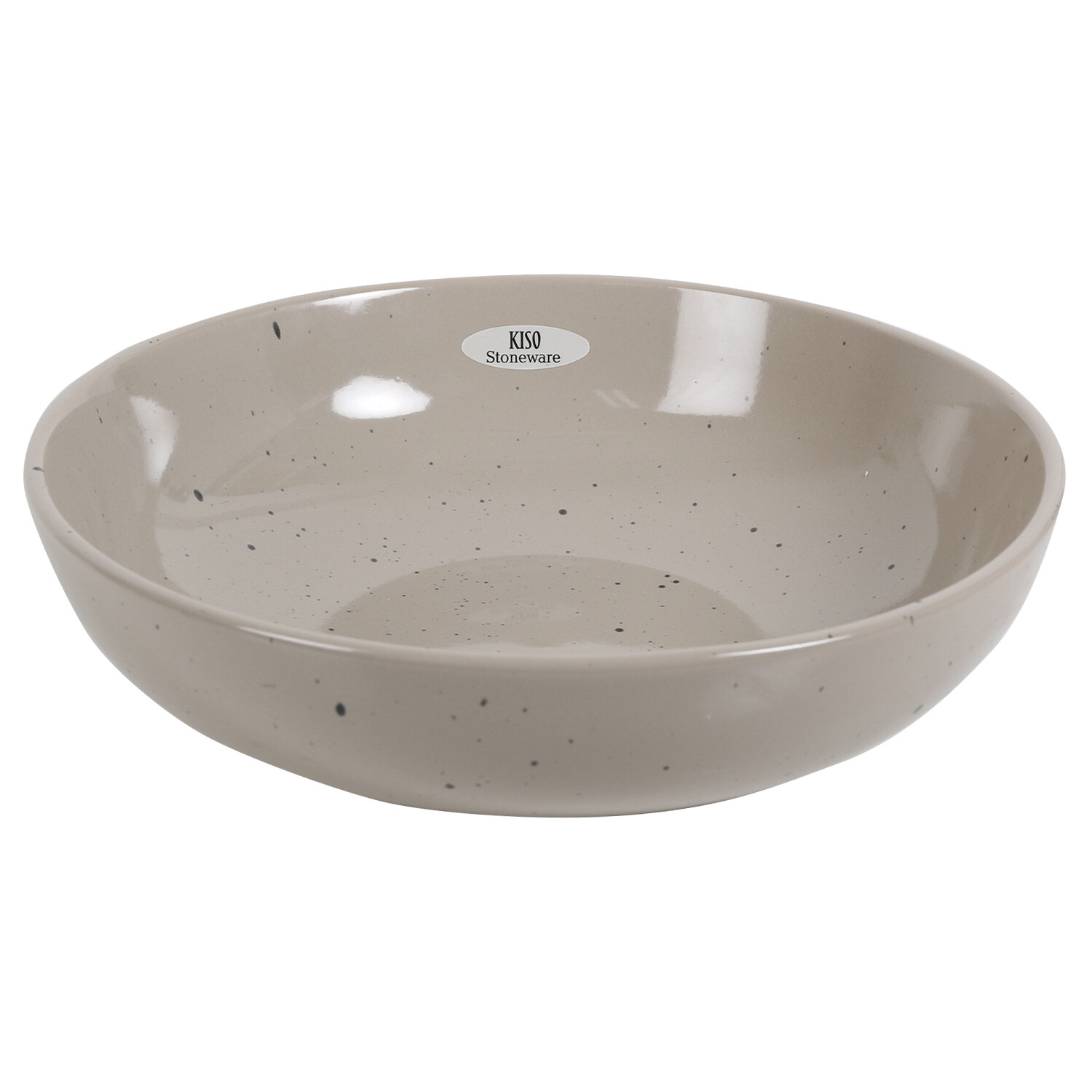 Kiso Warm Grey Serving Bowl Image 1