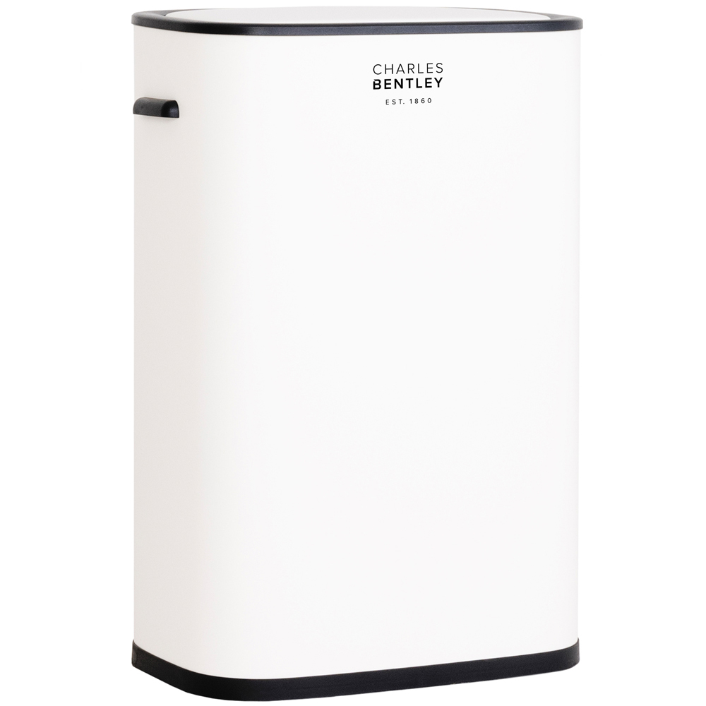 Charles Bentley White Automatic Sensor Bin 55L Image 1