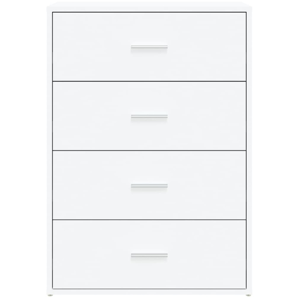 vidaXL 4 Drawer White Sideboard Image 4