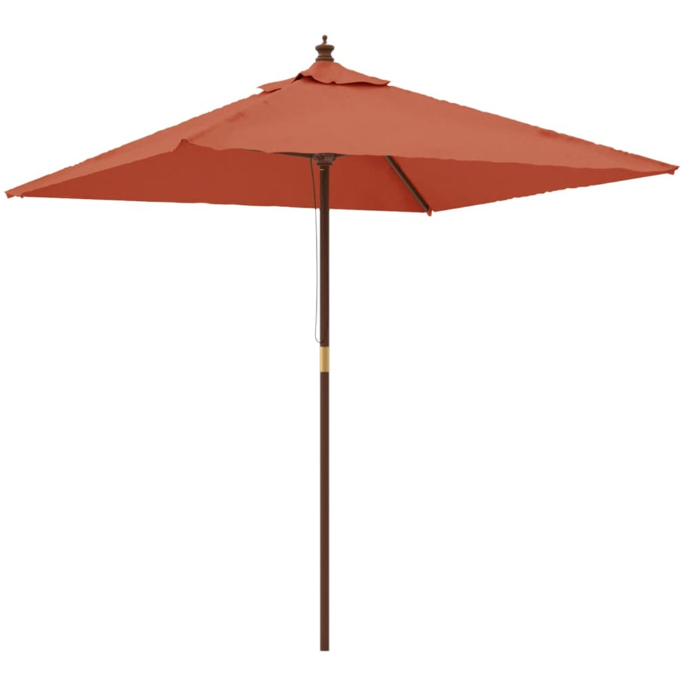 vidaXL Brown Garden Parasol 2.3 x 1.9m Image 1