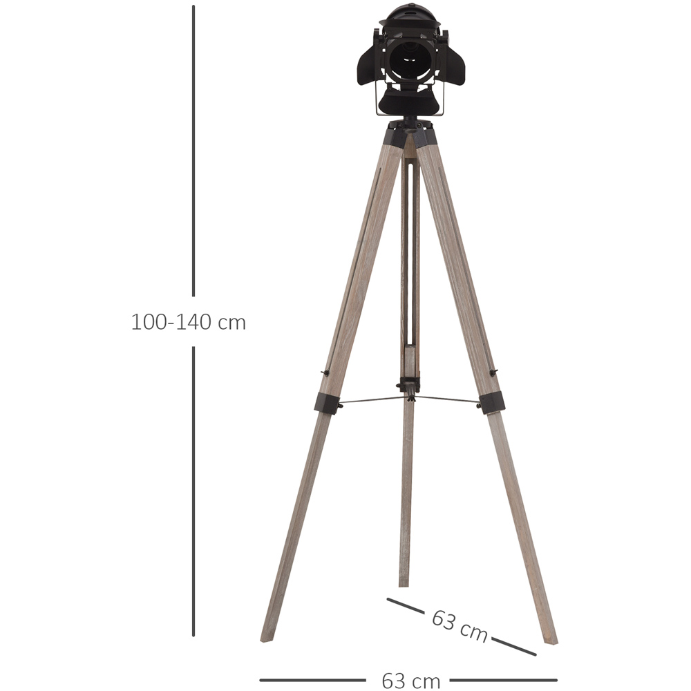 Portland Industrial Style Tripod Floor Lamp Image 7