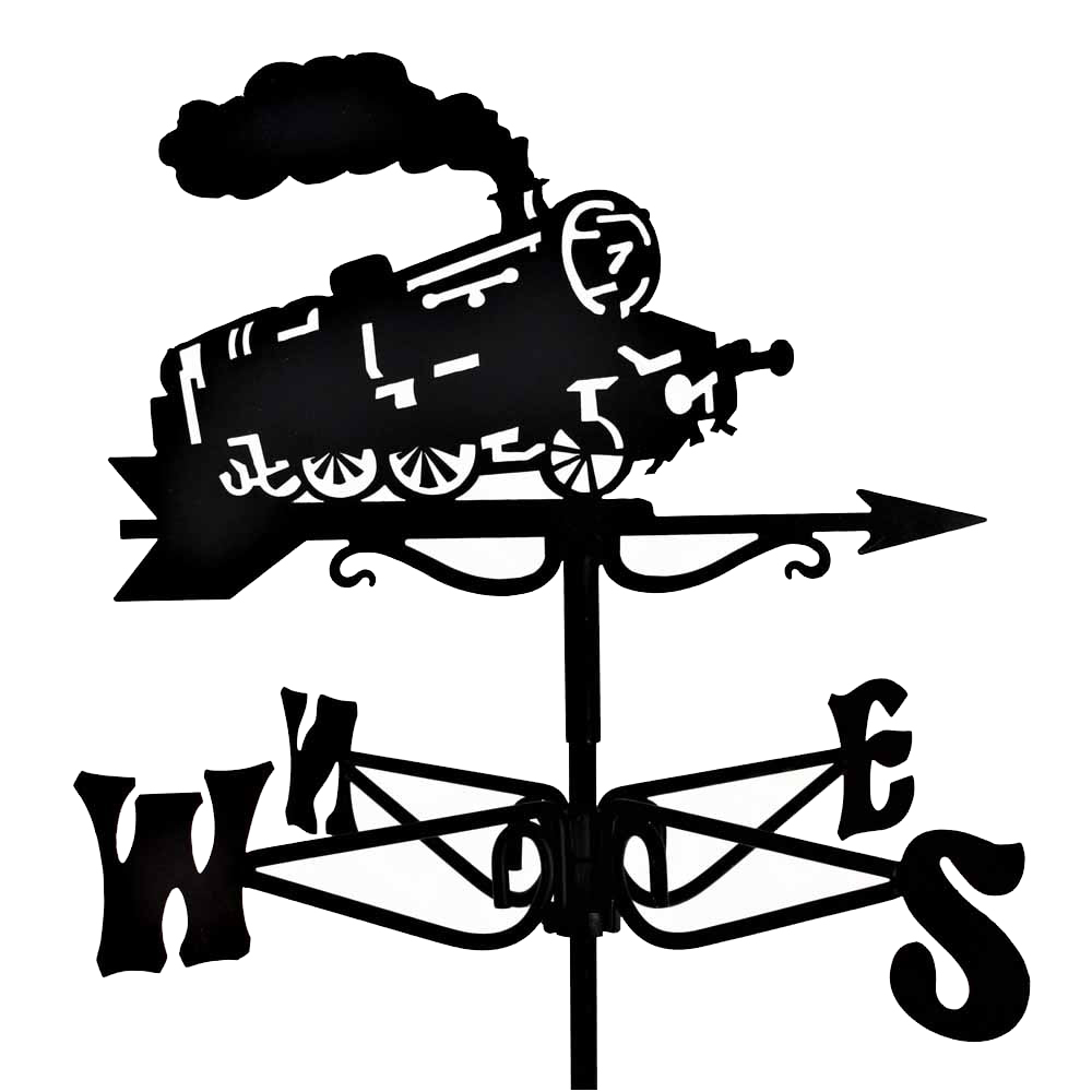Espira Steam Train Mini Black Weathervane Image 1