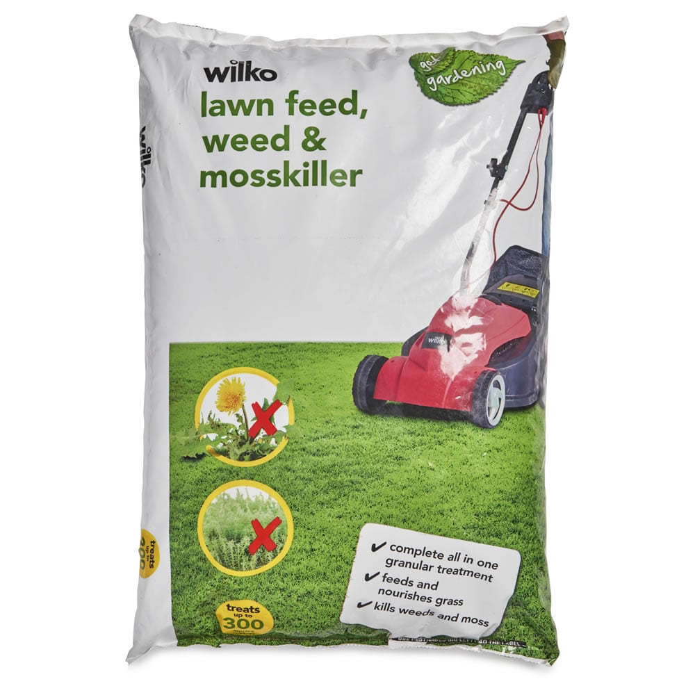 Wilko Lawn Feed Weed and Mosskiller 10.5kg Wilko