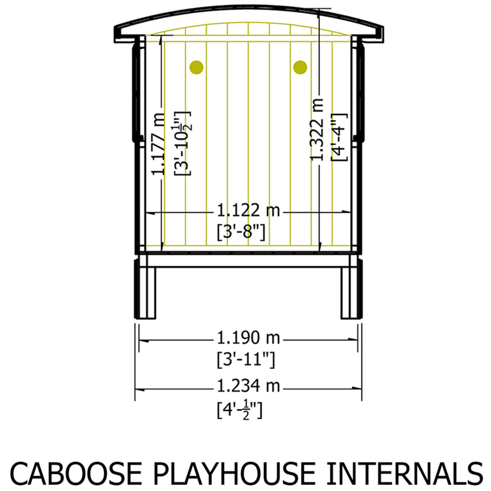 Shire 4 x 8ft Loglap Caboose Image 8