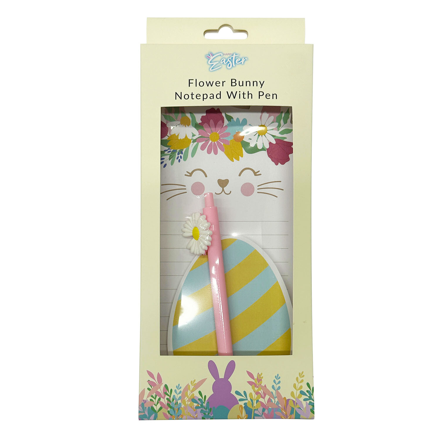 Flower Bunny Notepad with Pen - Multicolour Image 2