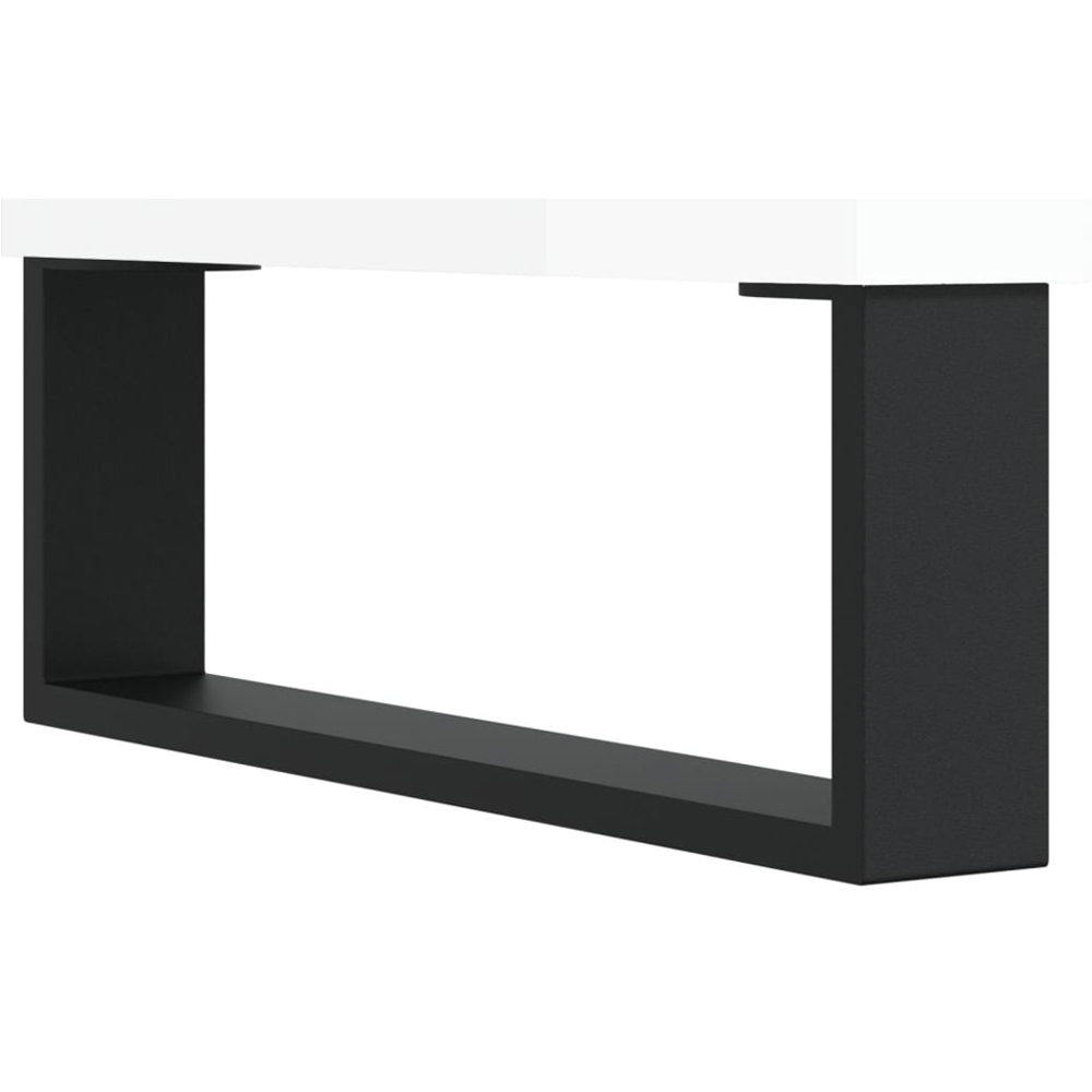 vidaXL 2 Drawer 2 Shelf White Sideboard Image 9