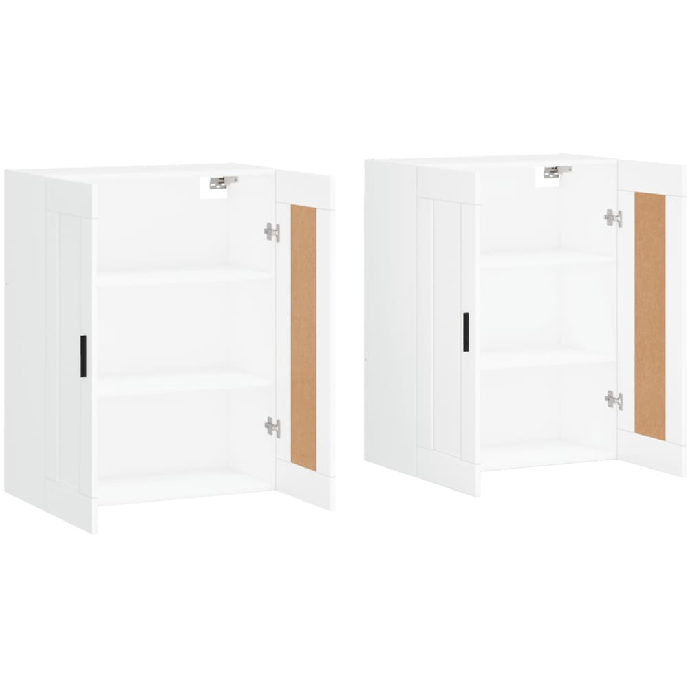 vidaXL 2 Door White Wall Mounted Cabinet 2 Pack Image 4