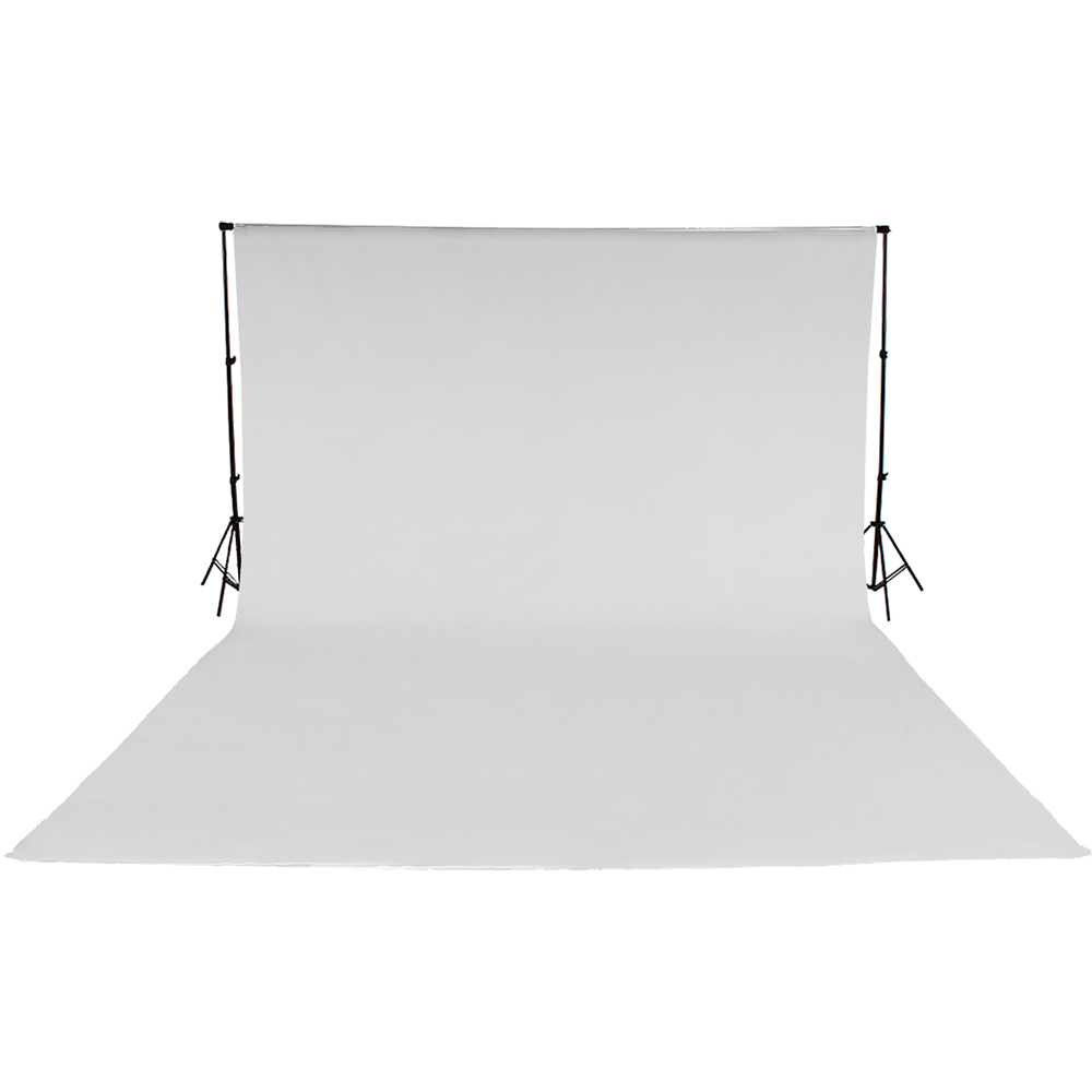 tectake White Large Photography Backdrop System with Carry Bag 3 x 6m Image 3