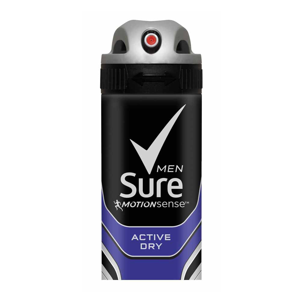 Sure For Men Active Dry Anti Perspirant Spray 150ml Image 2