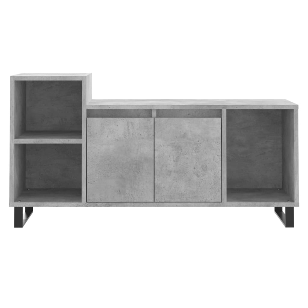 vidaXL 2 Door 3 Shelf Concrete Grey TV Cabinet Image 5