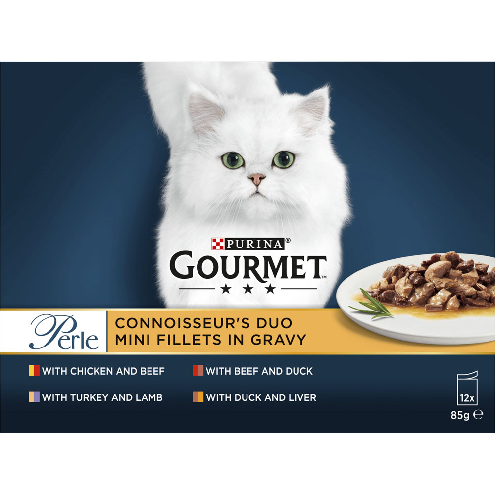 Gourmet Perle Connoisseurs Duo Cat Food Meat 12 x 85g Image 6