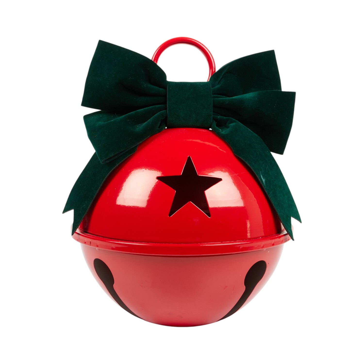 Velvet Bow Bell Wall Decoration Image 6