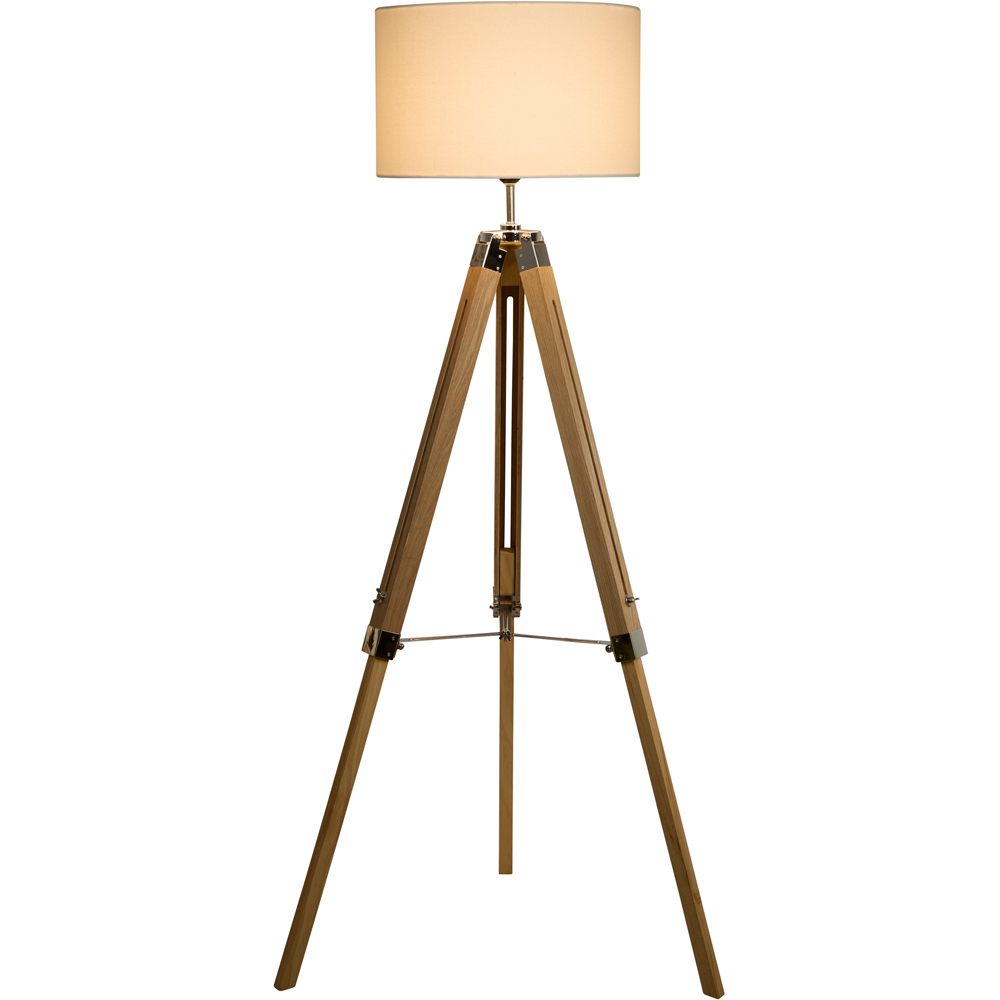 Lighting Collection Luna Grey Tapered Shade Image 3