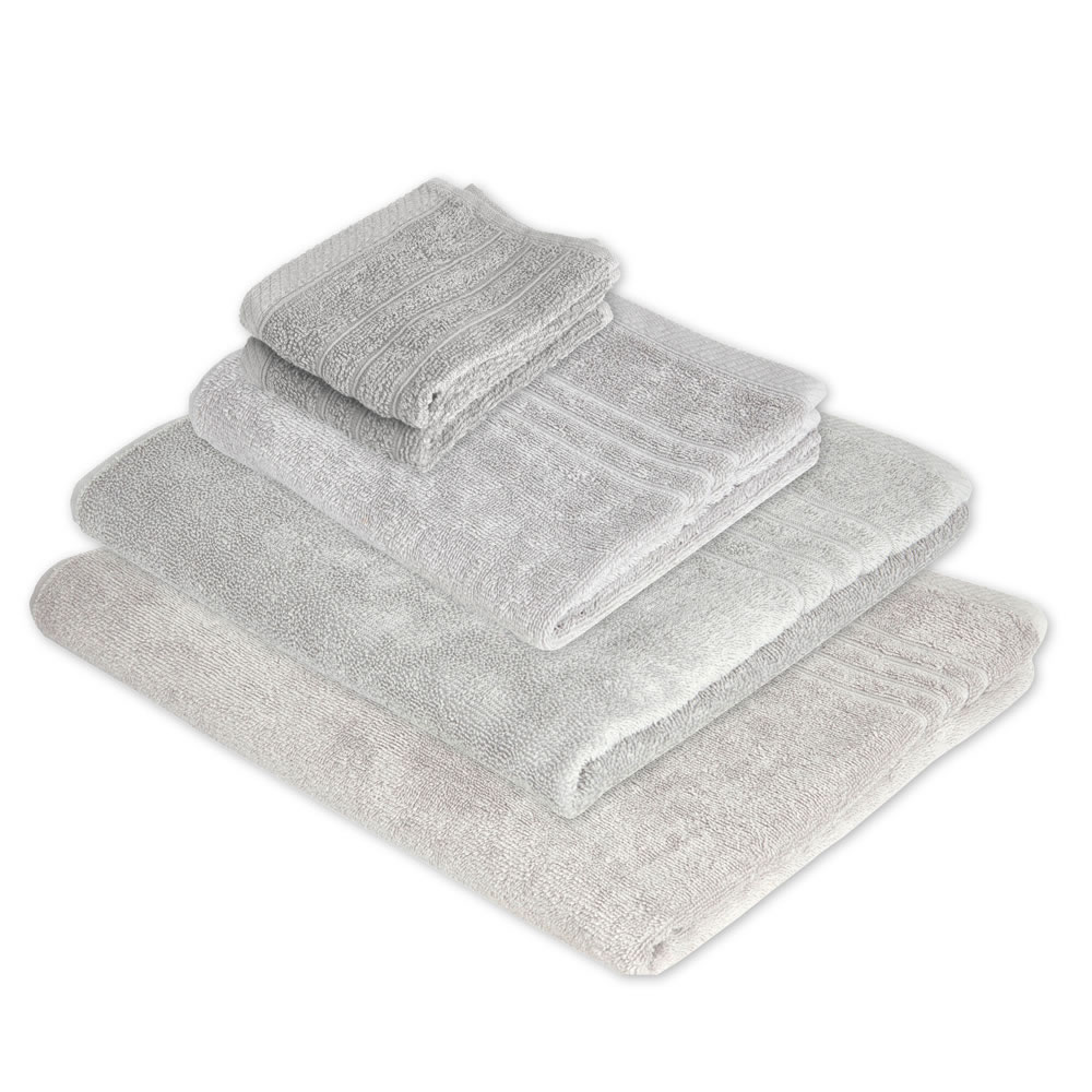 Wilko Silver Towel Bundle Image 1