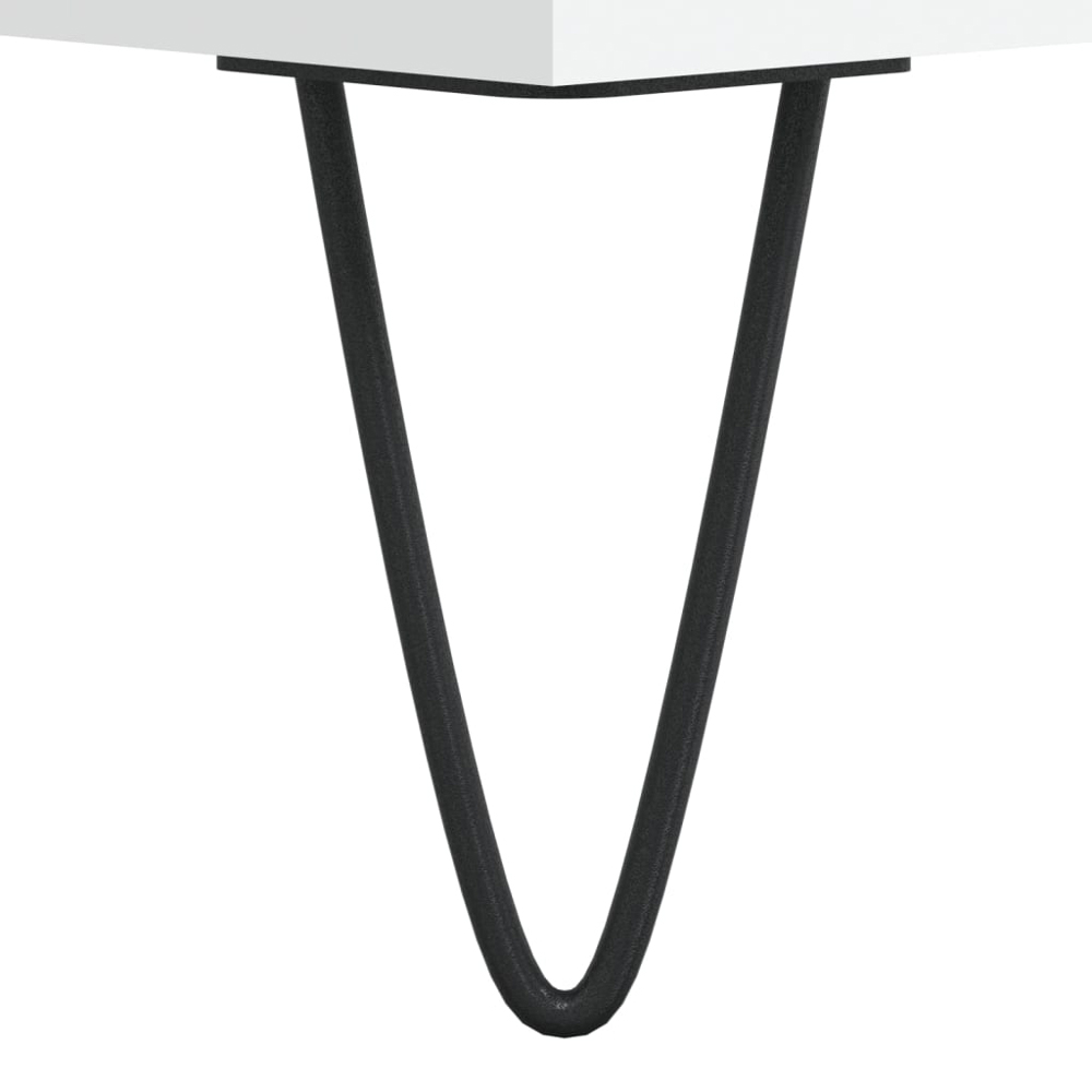 vidaXL 2 Door 2 Shelf White Highboard Image 9