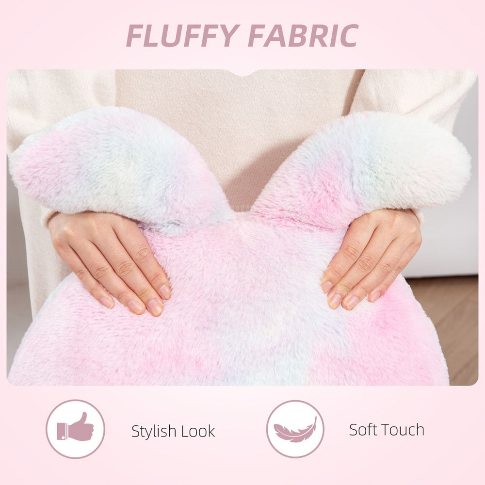 Portland Colourful Armless Bunny Vanity Chair with Swivel Wheels Image 5