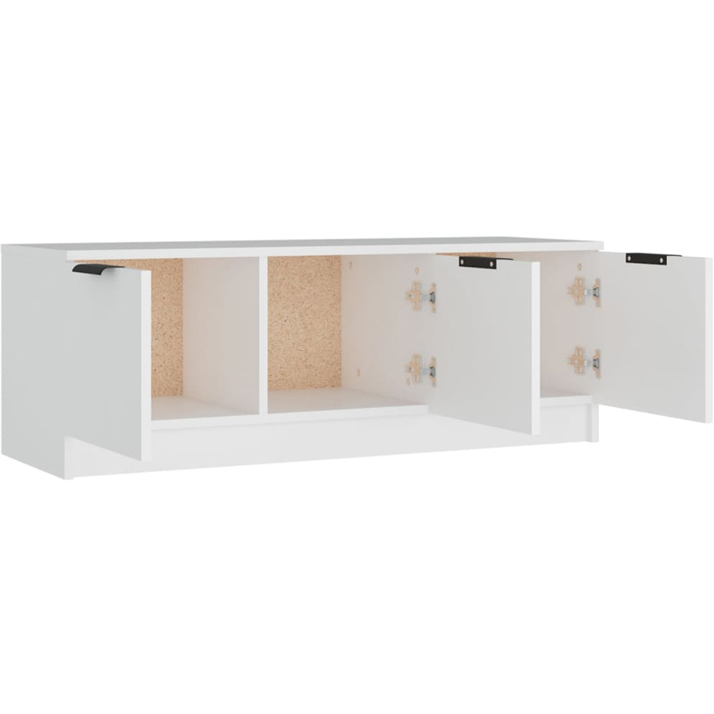 vidaXL 3 Door White TV Cabinet Image 4