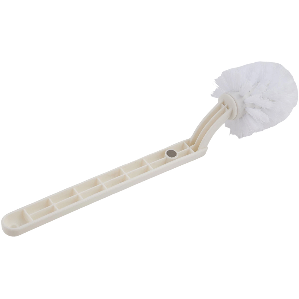 Living and Home 2-in-1 White Toilet Brush and Rubbish Bin Set 12L Image 6