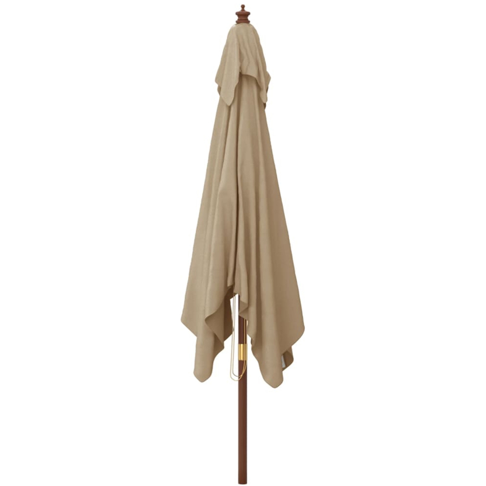 vidaXL Taupe Garden Parasol 2.7 x 3m Image 3