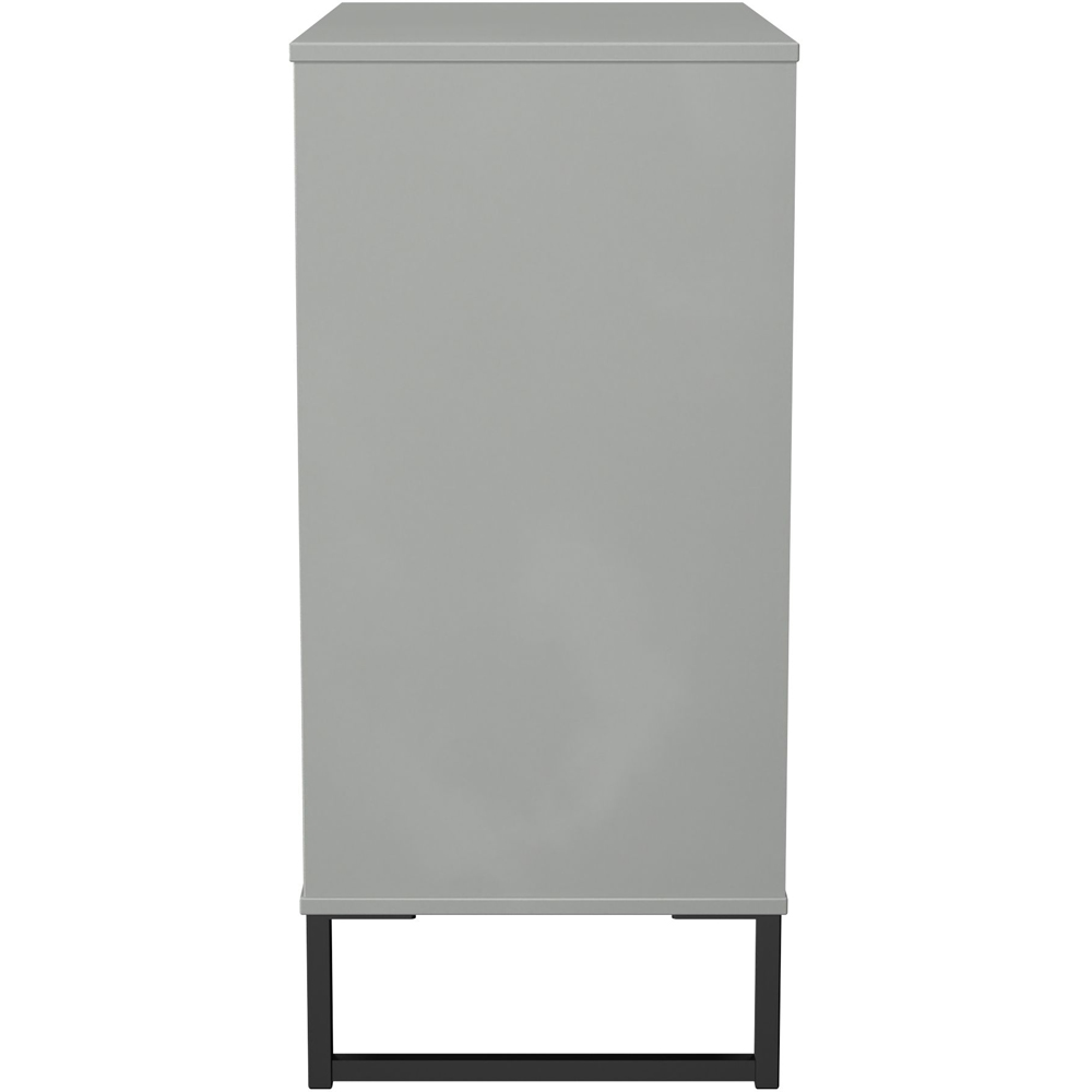 Crowndale Fluted 4 Drawer Dusk Grey Chest of Drawers Ready Assembled Image 3