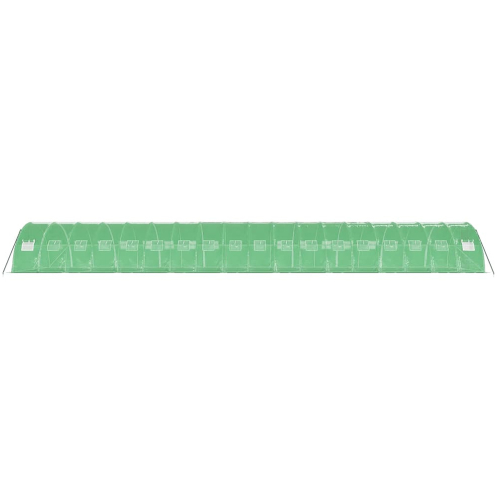 vidaXL Green Polyethylene Galvanised Steel Frame 59 x 13.1ft Greenhouse Image 4