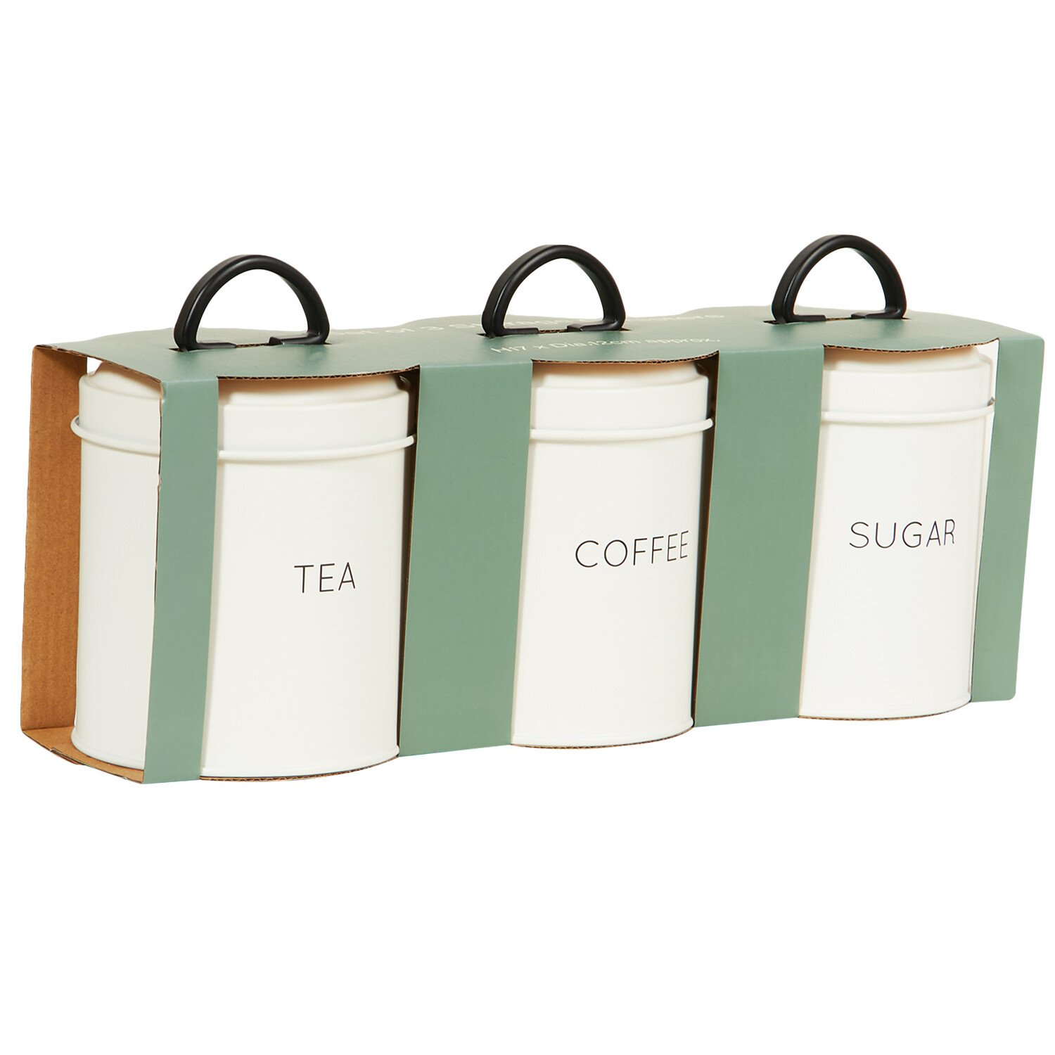 3 Piece Canister Set - White Image 3