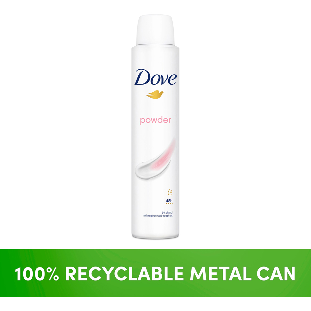 Dove Powder Antiperspirant Deodorant Spray 200ml Image 4
