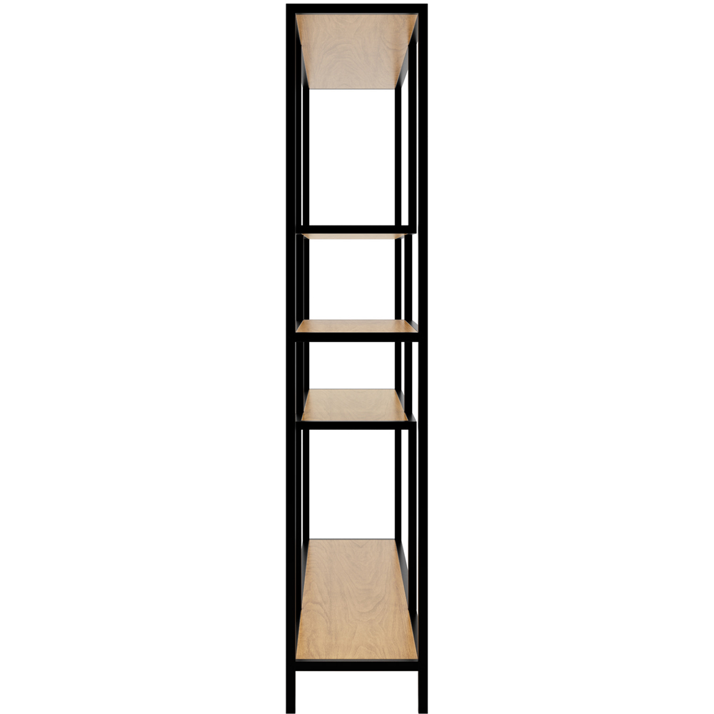 GFW Blake 4 Shelf Oak Shelving Unit Image 5