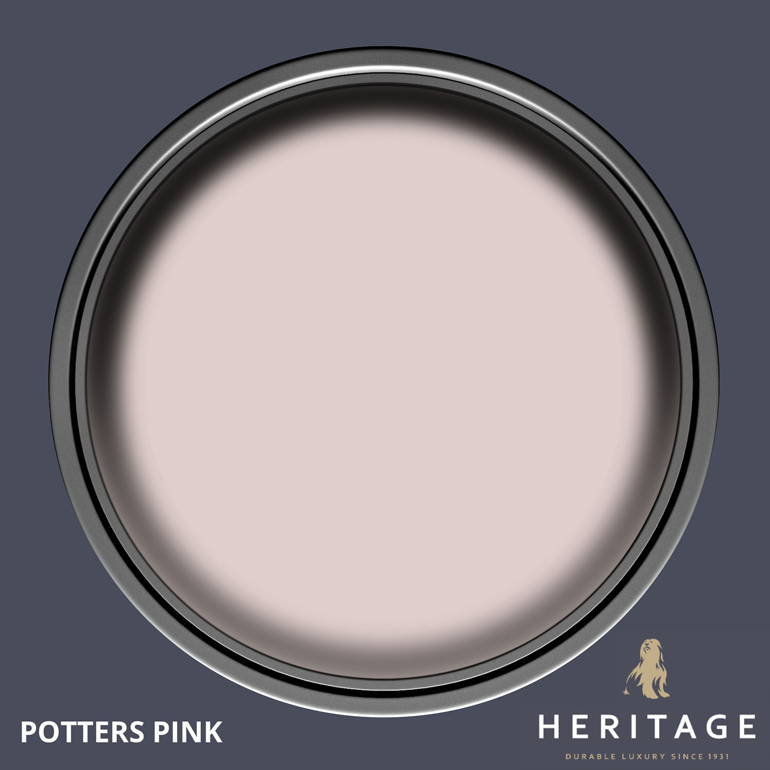 Dulux Heritage Walls and Ceilings Potters Pink Velvet Matt Emulsion Paint 2.5L Image 4
