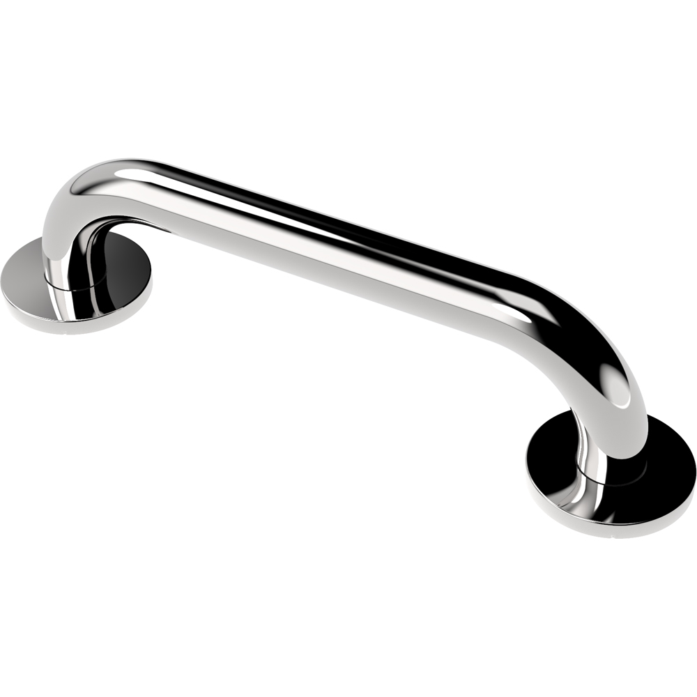 Fitzroy of London Polished Stainless Steel Concealed Fixing Grab Rail 32 x 300mm Image 1