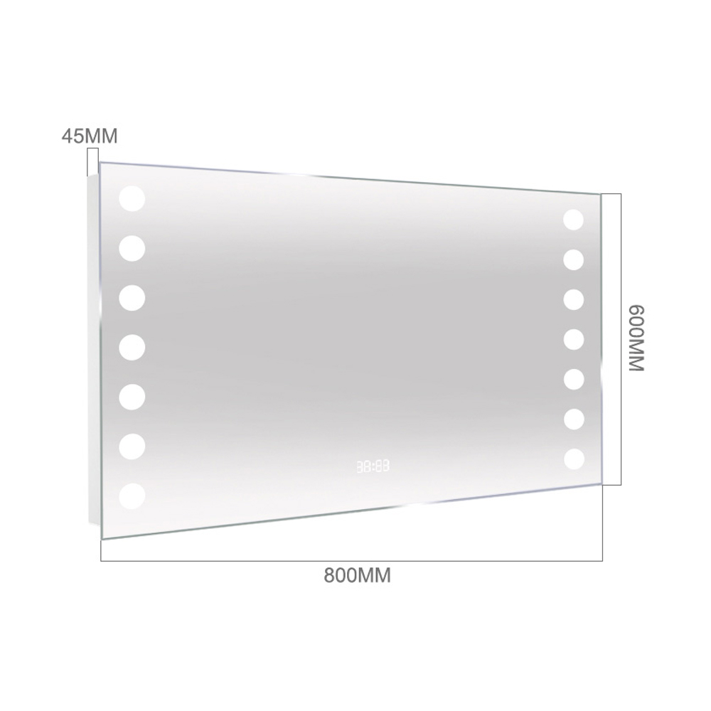 Living and Home LED Fog Free Bathroom Mirror 60 x80cm Image 7