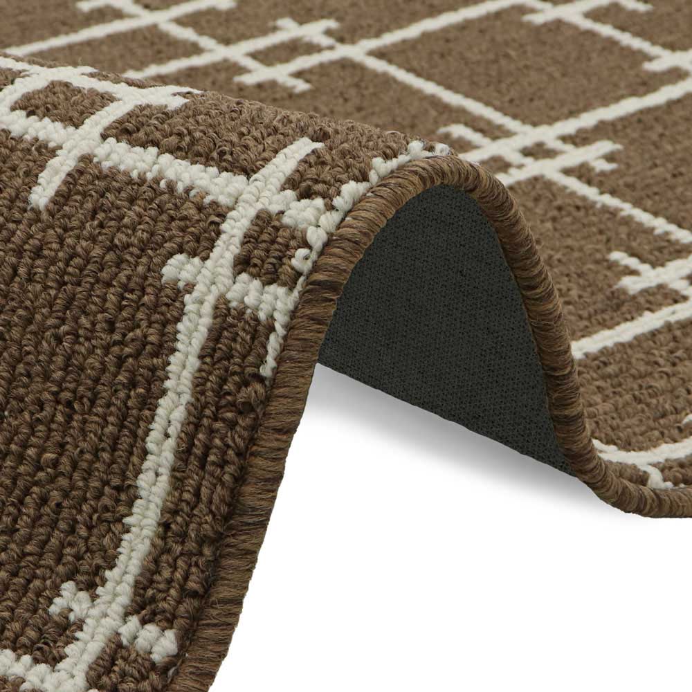 JVL Vector Brown Indoor Machine Washable Doormat 40 x 70cm Image 4