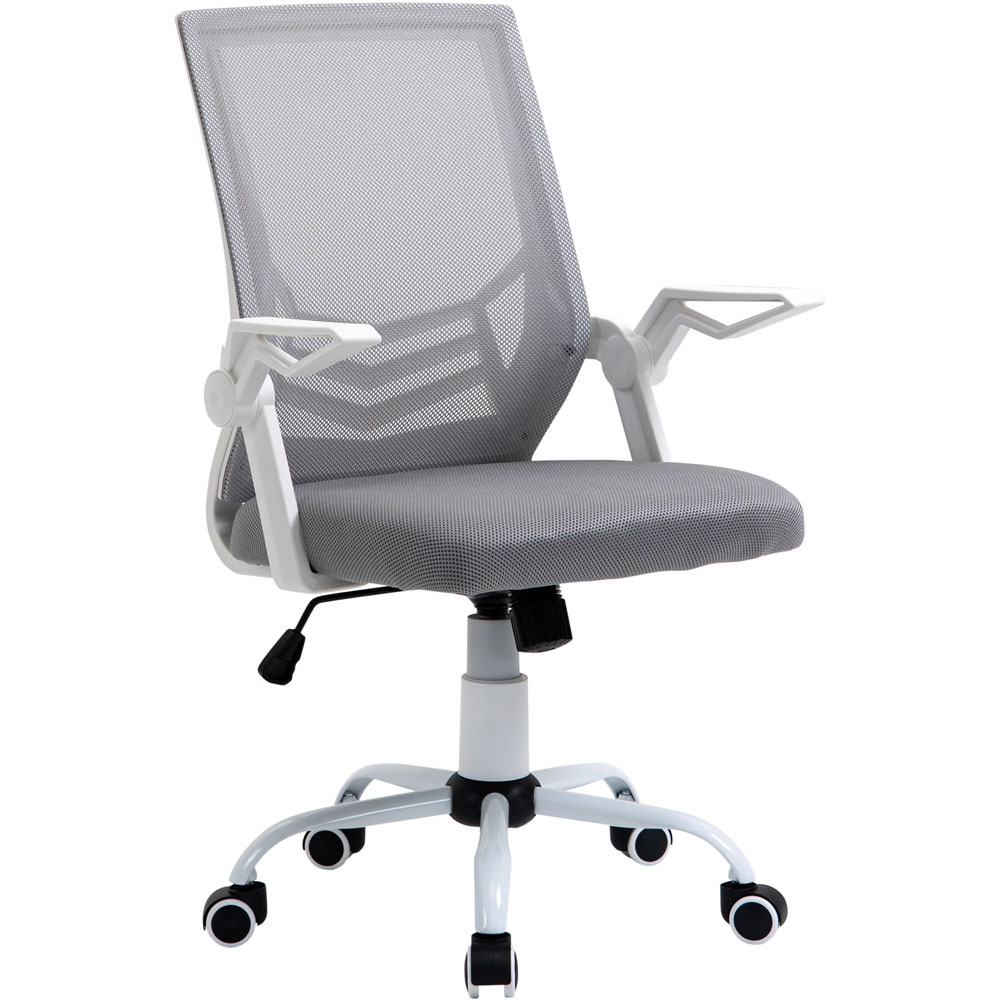 Portland Light Grey Mesh Swivel Lumbar Office Chair Image 3