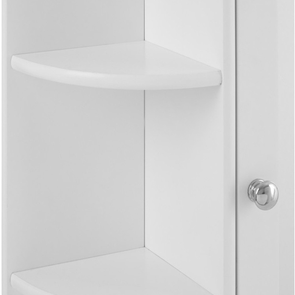 Premier Housewares White Mirror Bathroom Cabinet Image 6