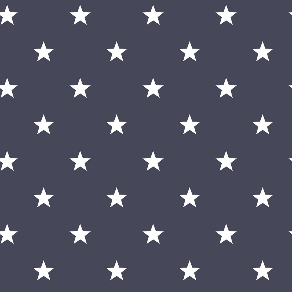 Galerie Deauville 2 Star White and Navy Blue Wallpaper Image 1