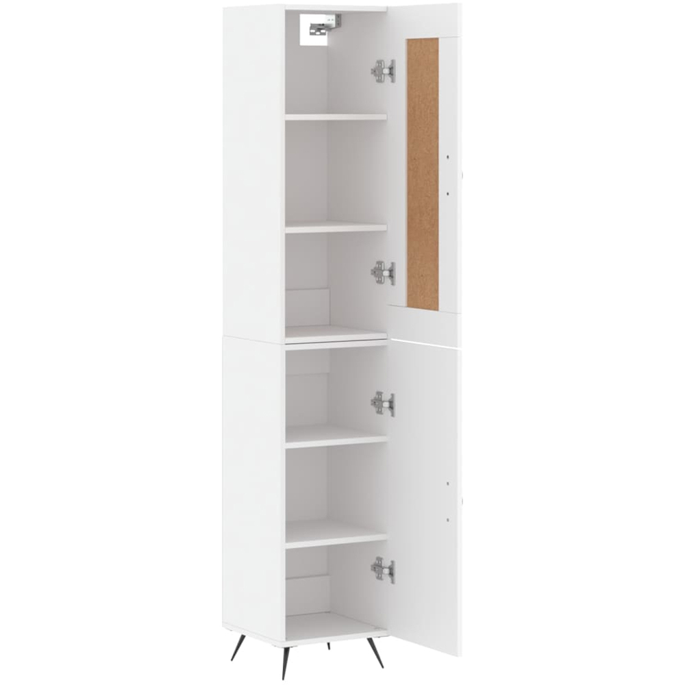 vidaXL 2 Door White Highboard Image 4