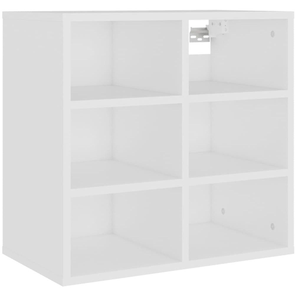 vidaXL 12 Shelf White Shoe Storage Cabinet Set of 2 Image 5