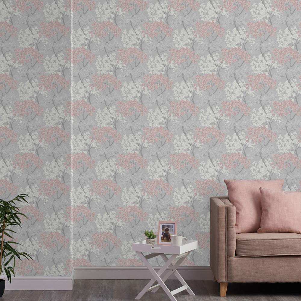 Fresco Lykke Tree Pink Wallpaper Image 3